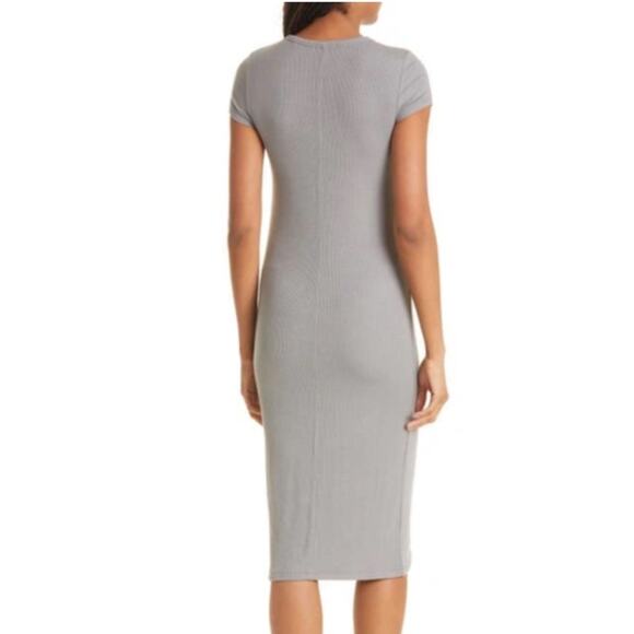 ATM Anthony Thomas Melillo Stretch Modal Ribbed Midi Dress - Picture 2 of 6